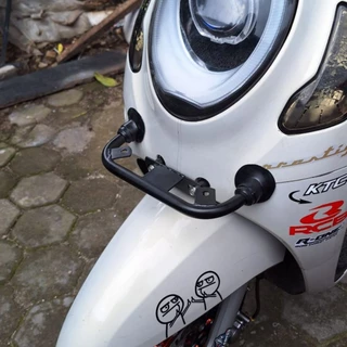 D2 เลเซอร์ด้านหน้า Spotlight Mount Bracket สําหรับ honda scoopy genio Stylo 160 พรีเมี่ยมวัสดุหนา PNP