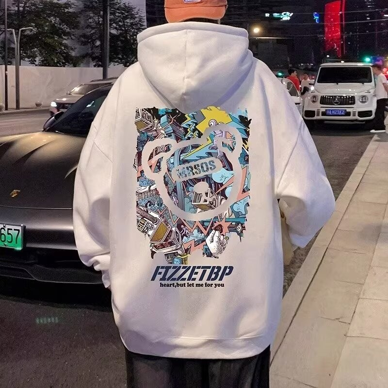 COD 20252025 American Retro Hip Hop Trendy Brand Hooded Sweatshirt Unisex Autumn Winter Hip Hop High