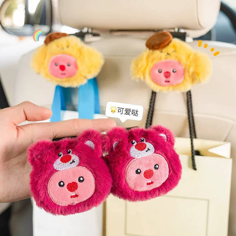 [Hot] Small Beaver Car Hook Seat Back Hook Car Multifunction Storage Can Be Hidden L5tx
