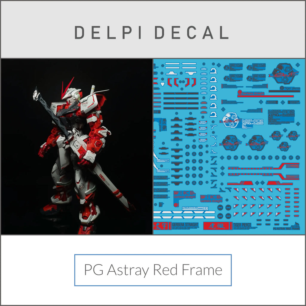 Delpi Decal (ดีคอลน้ำ) PG Astray Red Frame