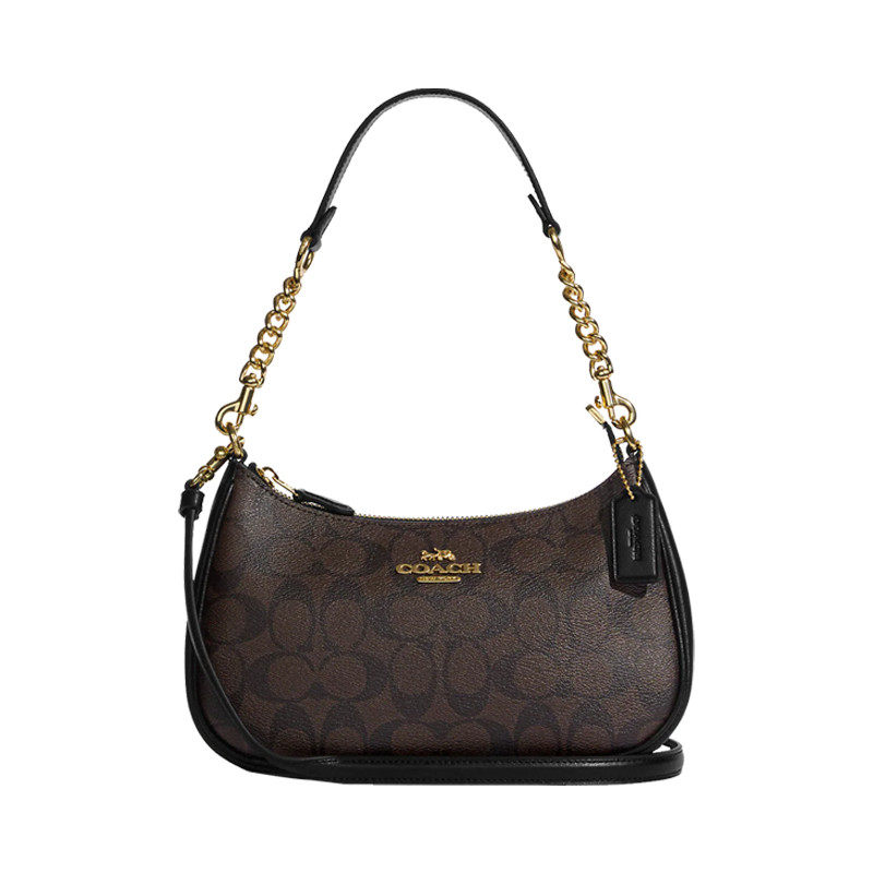 COACH/COACH TERI กระเป๋าสะพายสุภาพสตรี Messenger Bag Underarm Bag โลโก้คลาสสิกสไตล์ CA548
