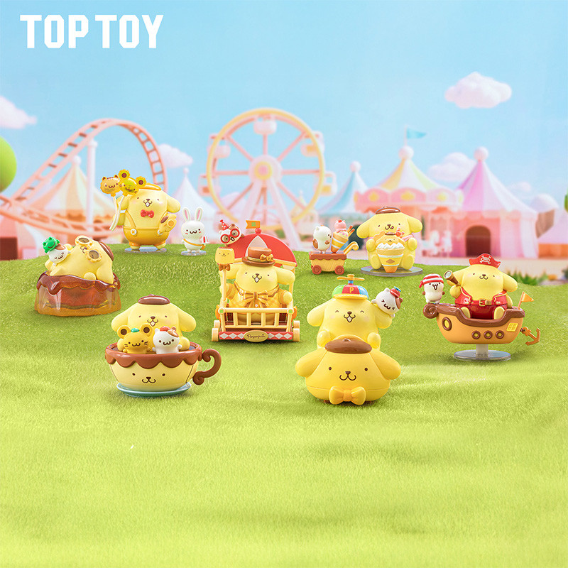 TOPTOY Pompompurin Amusement Park Series Blind Box6 ชิ้น