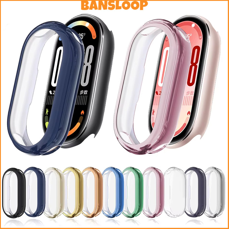 กรณี TPU กีฬาอ่อน for Xiaomi Mi Band 10 ผู้ป้องกันหน้าจอปกป้องกันกรอบกันชนอุปกรณ์เสริม for Smartwatc