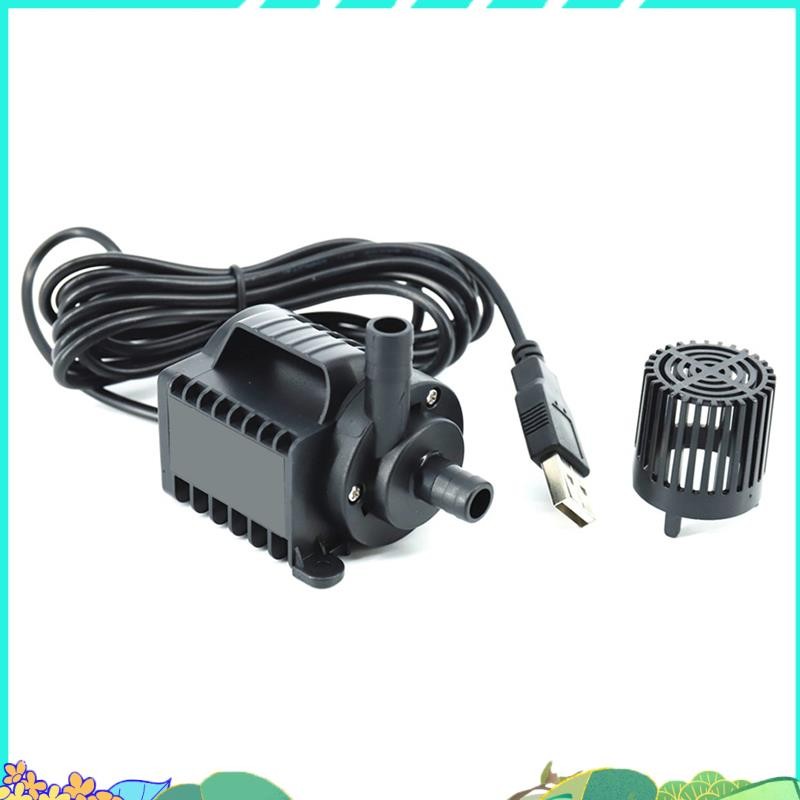 5V Submersible ปั๊มน้ํา 0-600L/H ปั๊มน้ําพุขนาดเล็ก 8 ระดับปรับ 0-7.2ft ยก USB ชาร์จสําหรับสระว่ายน้