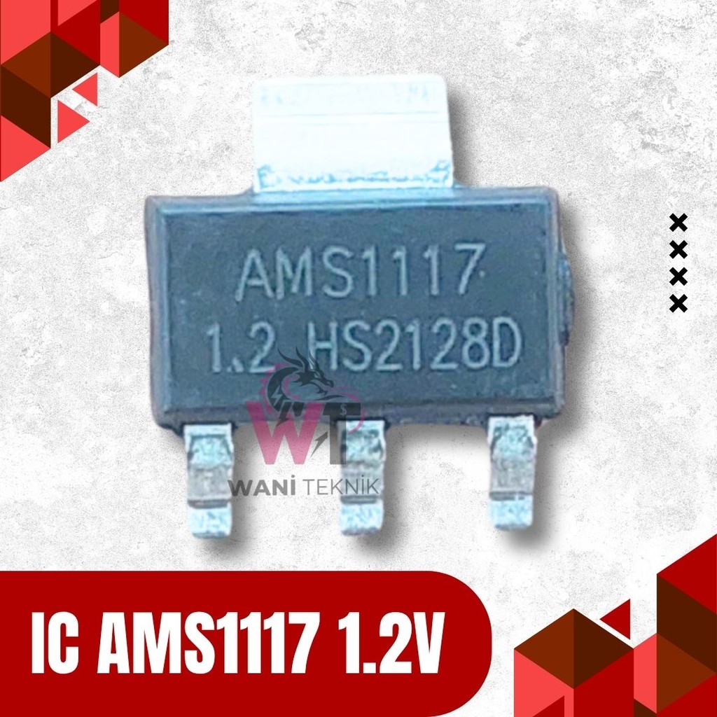 IC AMS1117-1.2V SMD LDO Regulator 1A สําหรับโมดูลอิเล็กทรอนิกส์