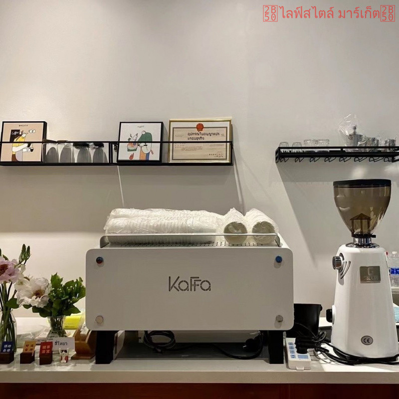 KAFFA เครื่องชงกาแฟสองหัว  รุ่นคาฟา เครื่องชงกาแฟ  กึ่งอัตโนมัติ เครื่องชงกาแฟอิตาเลียน