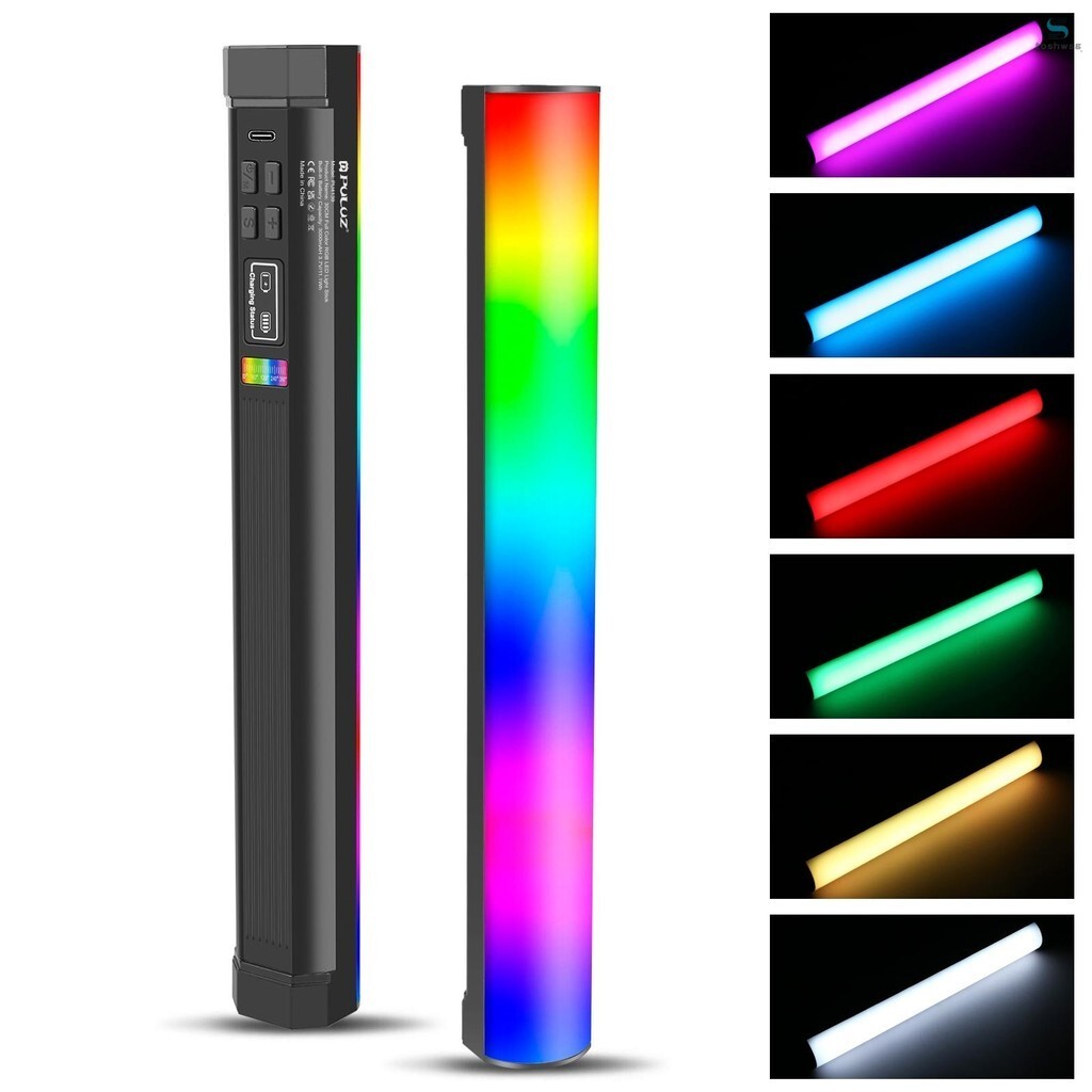 PULUZ PU4139 32 ซม./12.6in แบบพกพา RGB Light Stick Magnetic LED Tube Light Wand 10W การถ่ายภาพเติมแส