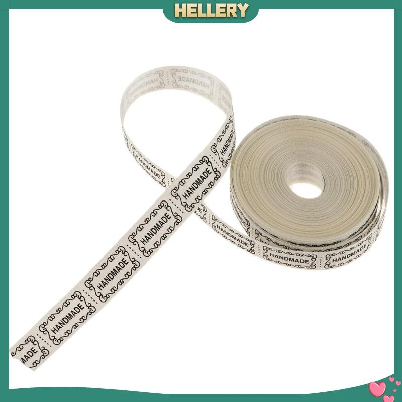[HelleryTH] 10 หลา Hand Made otton Ribbon Tape Label Gift Wrap DIY เย็บแพ 15mm C