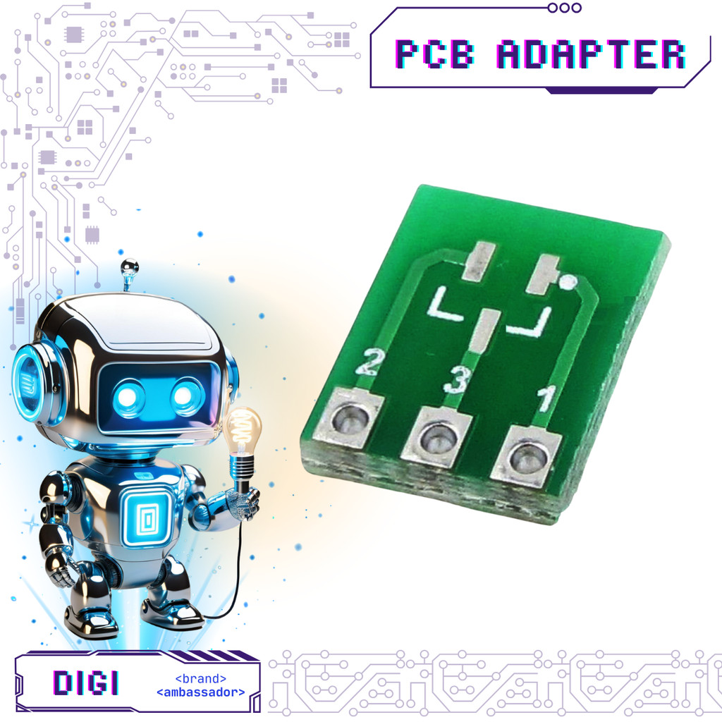 ‌อะแดปเตอร์ PCB SOT to DIP / SOT-23 - Digibot