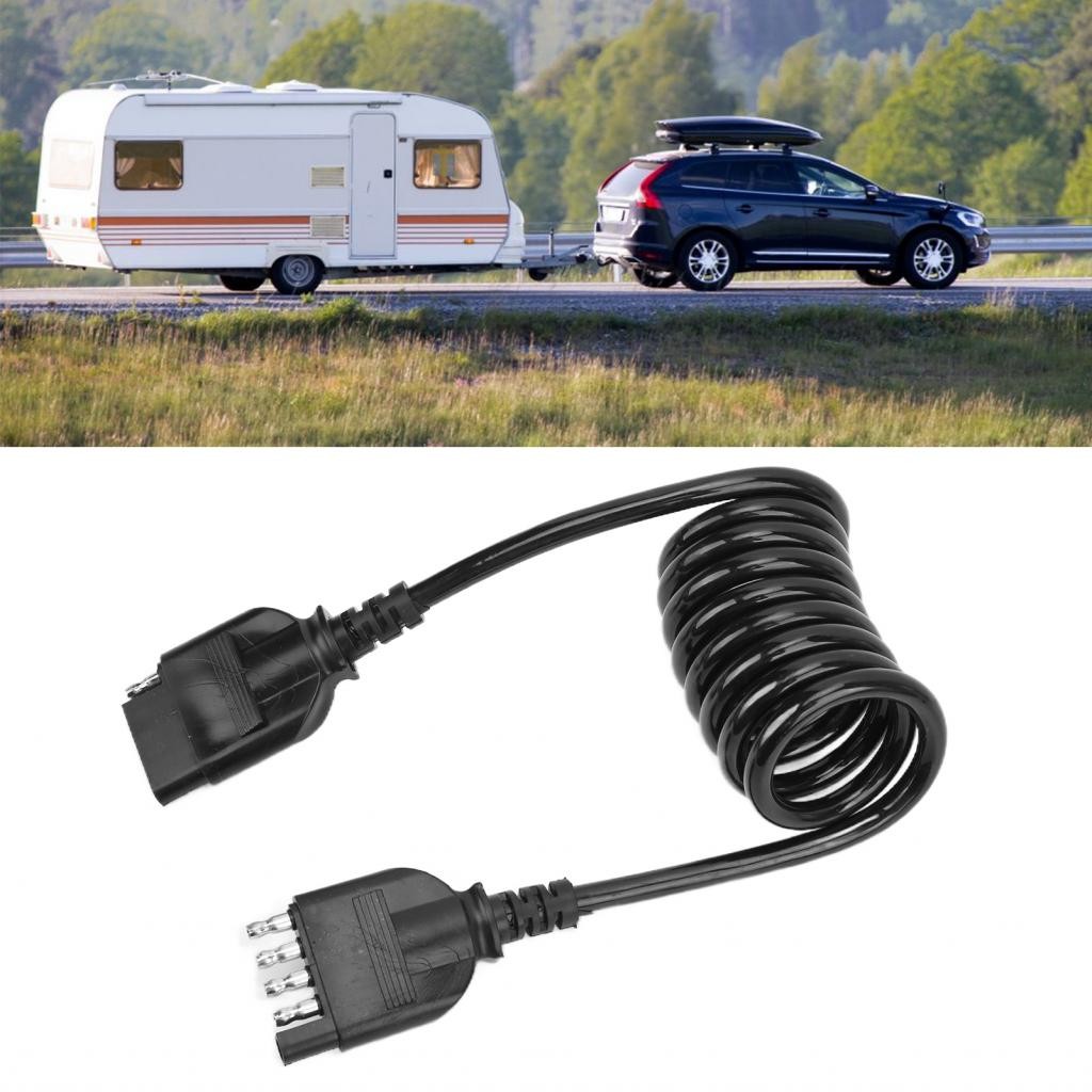 Sweetfree Trailer Connector 5 ฟุต Pin ชุดสายไฟสําหรับ Cargo