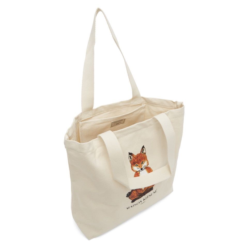 พร้อมส่ง Maison Yoga Fox Shape Yeah Playful Fox Canvas Bag กระเป๋าสะพายไหล่ kitsune