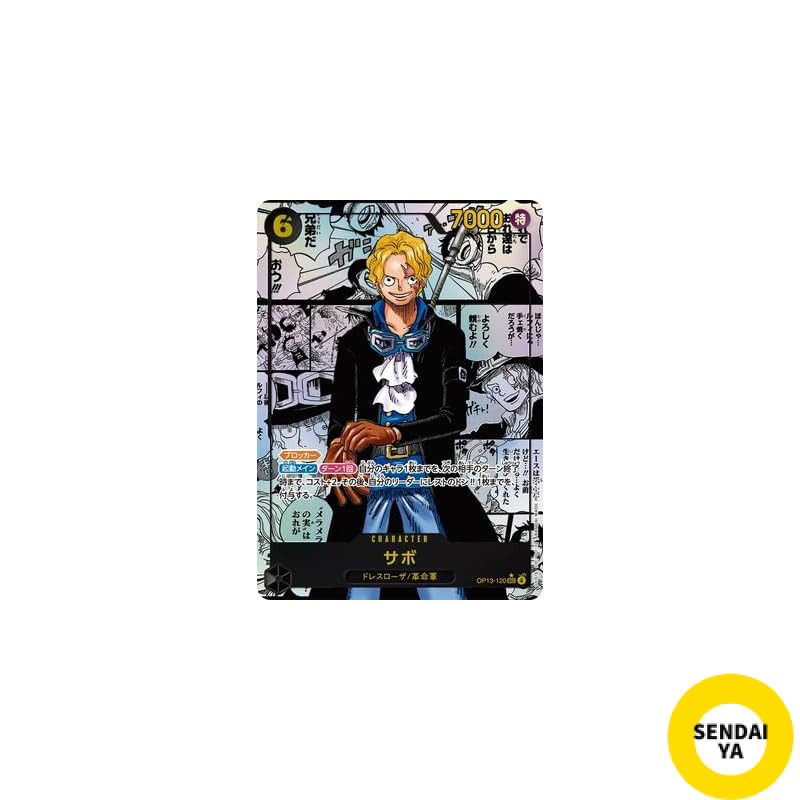 Japanese
"Super Parallel" OP13-120 Sabot SEC (Comic Background)authentic
