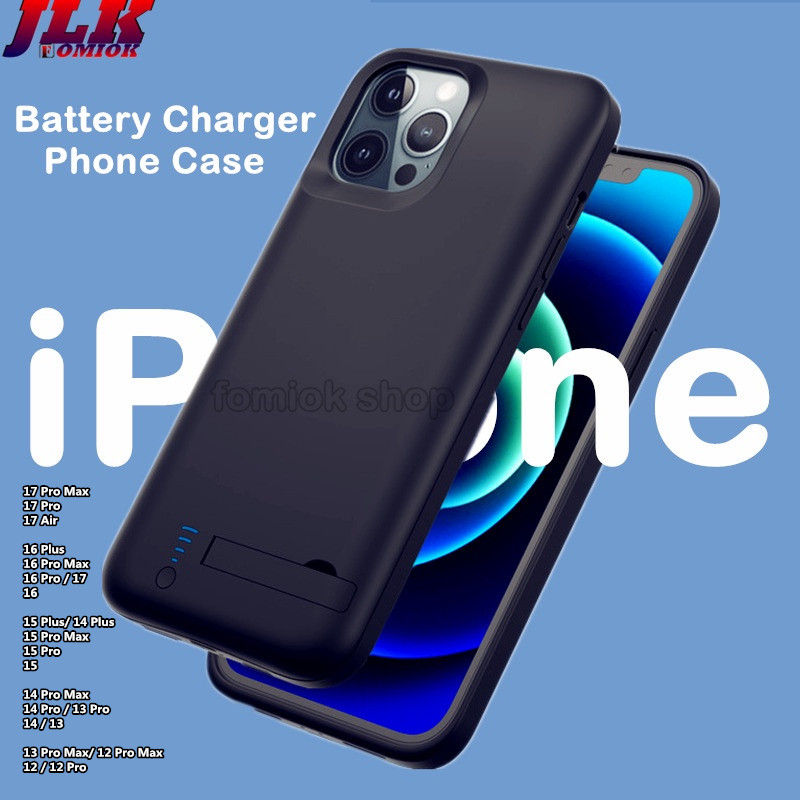 [JLK] 6000mAh Portbel Power Bank Charger Case สําหรับ iPhone 17Air 17 ProMax 16 15 14 Plus 13 12 Pro Max ภายนอกชาร์จแบตเตอรี่กรณี