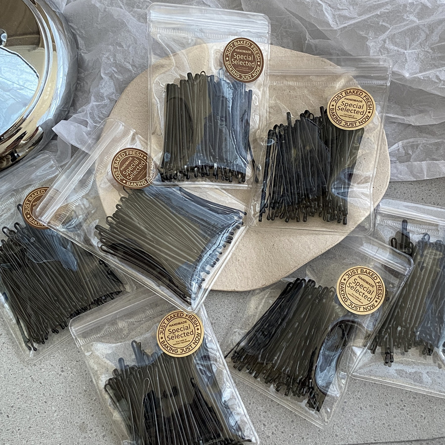 กิ๊บดำ 50 ชิ้น กิ๊บดำติดผม ทรงผมเรียบง่ายคลิปเล็ก วัสดุดีเยี่ยม hair clip