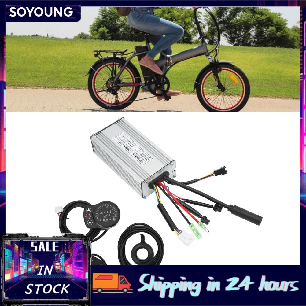 Soyoung AQXREIGHT Electric Bike Controller 22A ระบบสำหรับ 500W มอเตอร์ LED900S แสดง 130x Thumb Shift