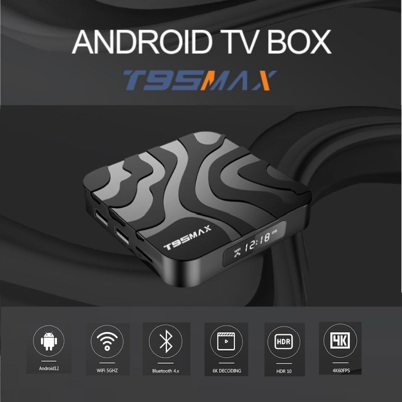 T95MAX12 กล่องทีวี Quanzhi H6185 HD