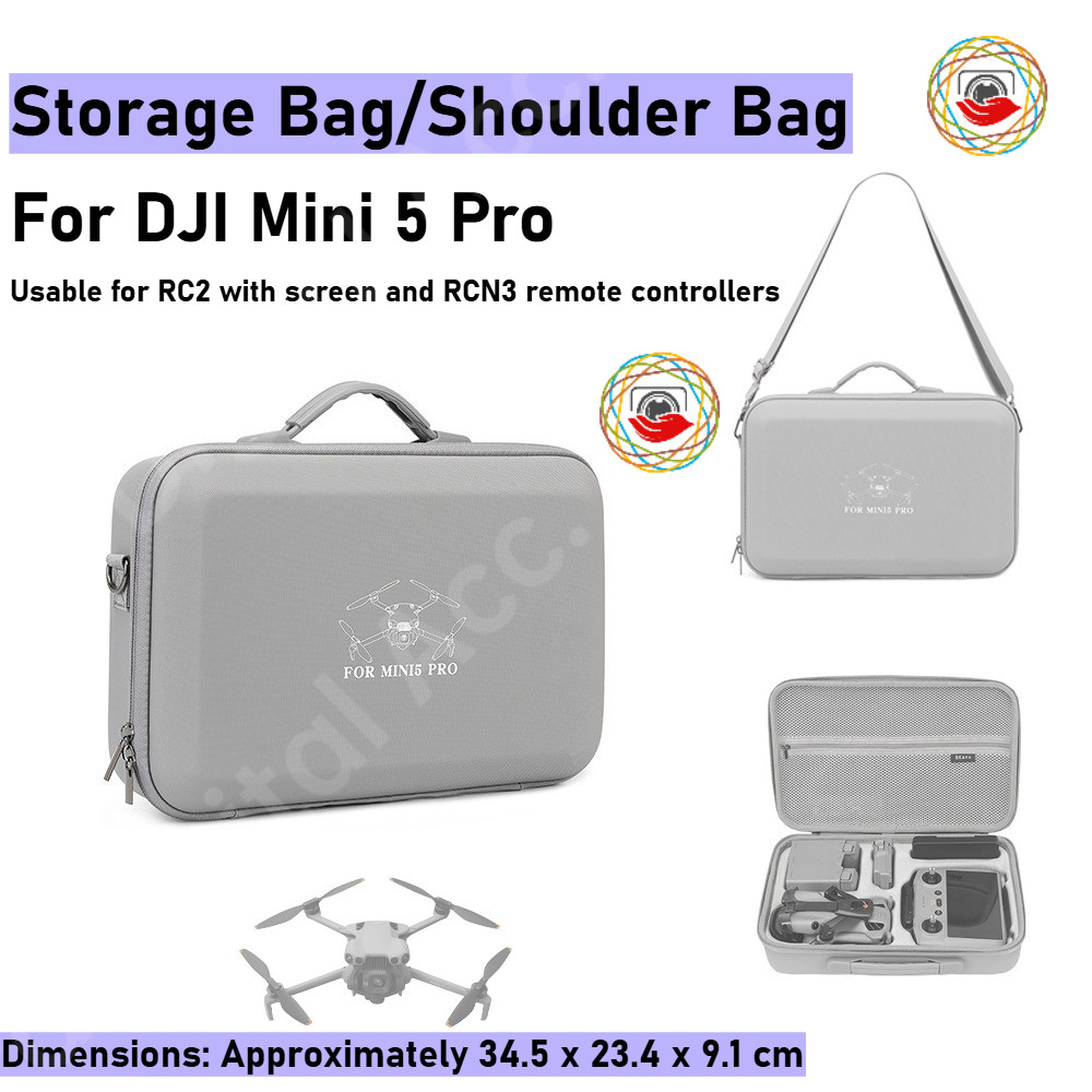 สําหรับกระเป๋าเก็บ DJI Mini 5 Pro, กระเป๋าสะพายข้าง DJI Mini 5 ชุด, และกระเป๋าสะพาย DJI Mini 5 Pro