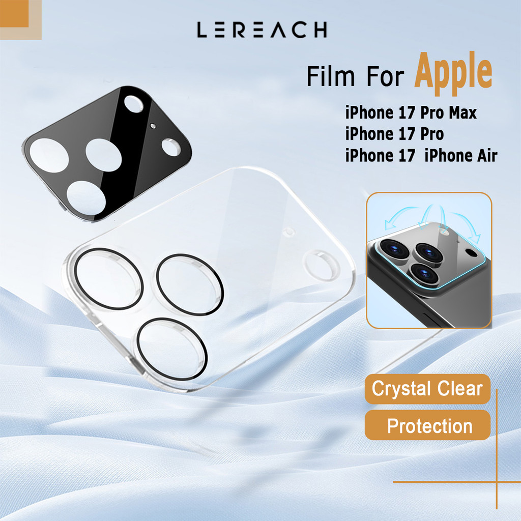 ฟิล์มเลนส์สําหรับ iPhone 17 Pro Max iPhone Air Lens Glass LeReach High Definition Glass Scratch Resistance Transparency
