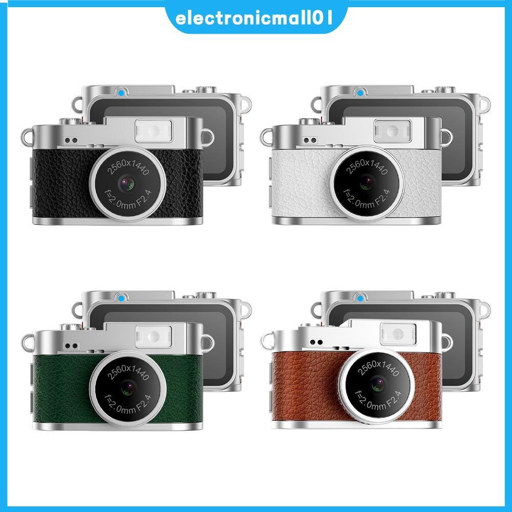 2K 1440P กล้องวิดีโอขนาดเล็กเครื่องบันทึกวิดีโอ 1.47in HD Display Mini กล้องกล้องวิดีโอพวงกุญแจ Digi