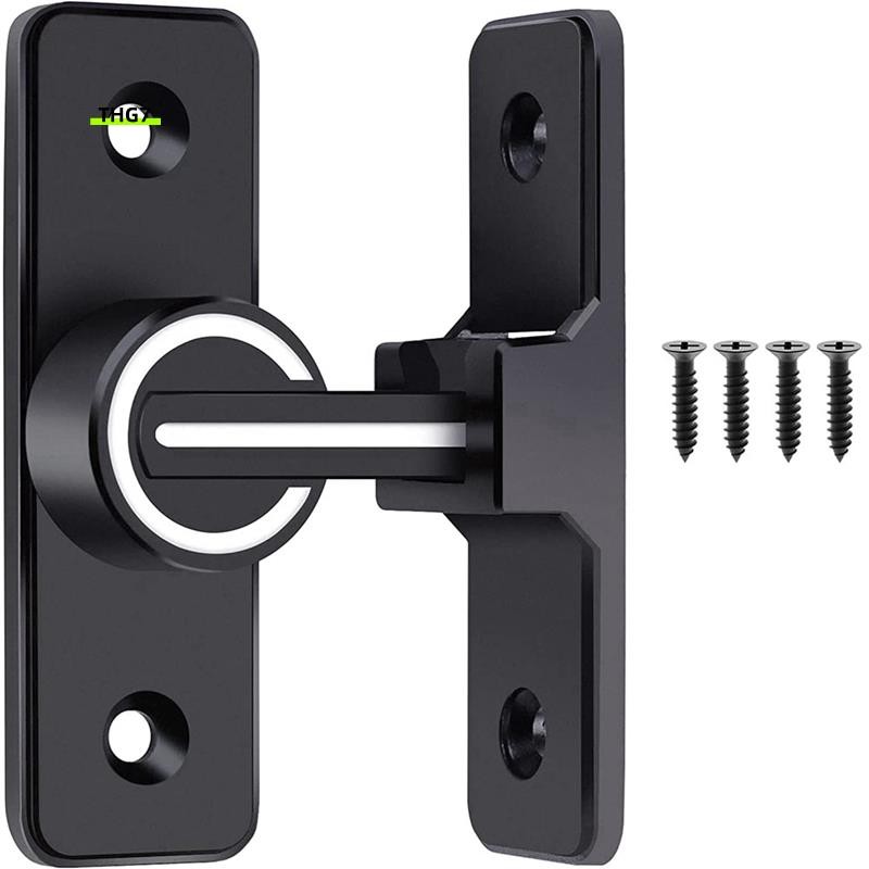 Belinda71 PCS Barn ล็อคประตูเลื่อน Barn ประตู Luminous 90 องศา Heavy Duty Gate Latch เหมาะสําหรับ Ga