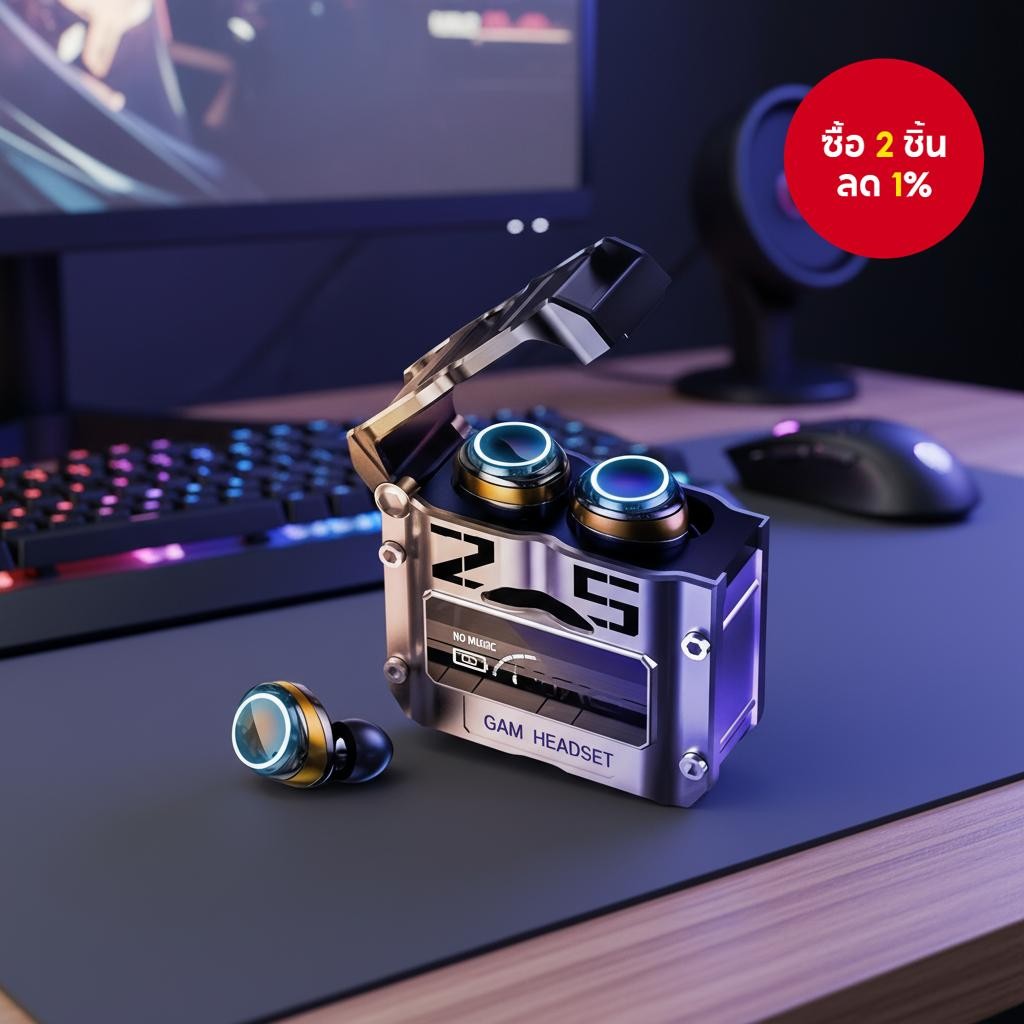 หูฟังบลูทูธ TWS M25 ควบคุมด้วยการสัมผัส ลดเสียงรบกวน สเตอริโอ สําหรับโทรศัพท์มือถือ