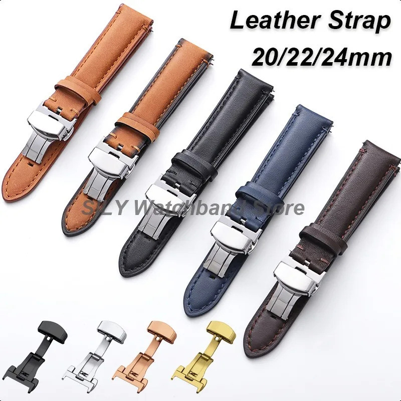 Vintage Cowhide หนังสายนาฬิกาสําหรับ Galaxy Watch 8/7/6/5/4 20 มม.22 มม.24 มม.สร้อยข้อมือหนังลูกวัว 