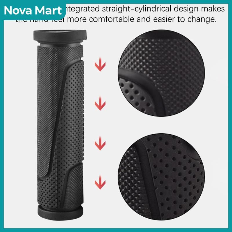 NOVA Mart ที่จับแฮนด์จักรยาน ยางหุ้มมือจับ กันลื่น ป้องกันการสึกหรอ สำหรับแฮนด์ 22.2 มม. อุปกรณ์เสริมจักรยาน 1 คู่