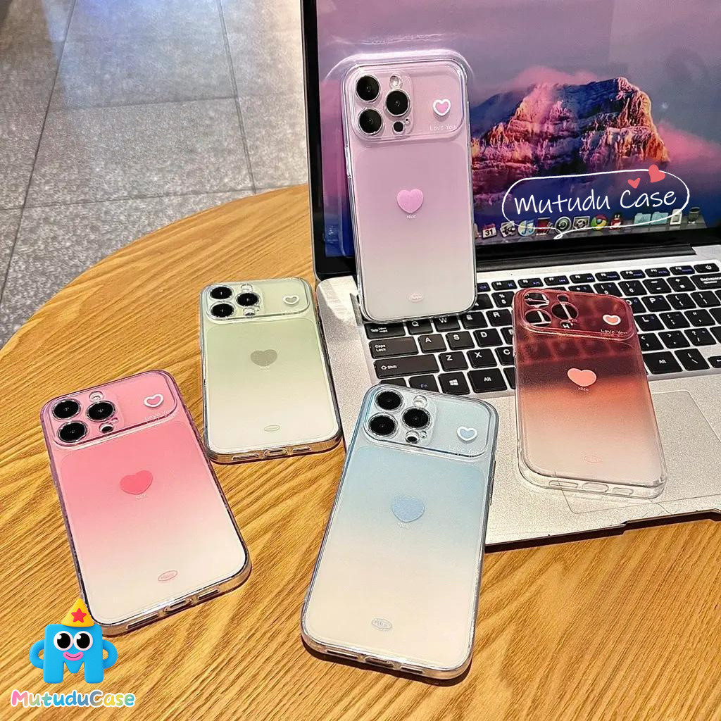 เคสใสไล่สีหัวใจ กันกระแทก สไตล์ฮิต OPPO Reno 12 14F 13 15 9 14 11 F19 Pro 8T 12F 11F 15F 13F 10 5 12 5F A94 A94