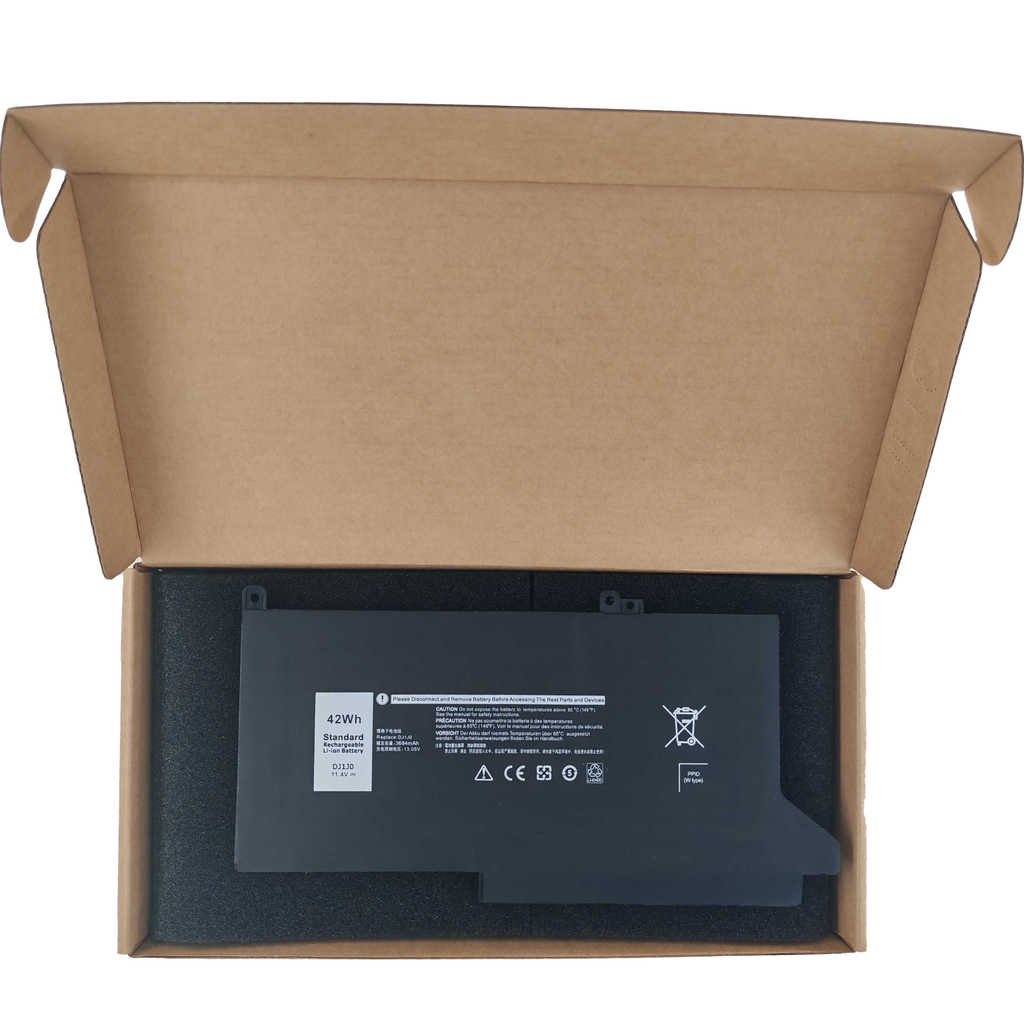 ปลอดภัยและทนทาน สำหรับ Dell Latitude 7280 7290 7390 7480 P28S P73G DJ1J0 แบตเตอรี่ ประสิทธิภาพที่เชื