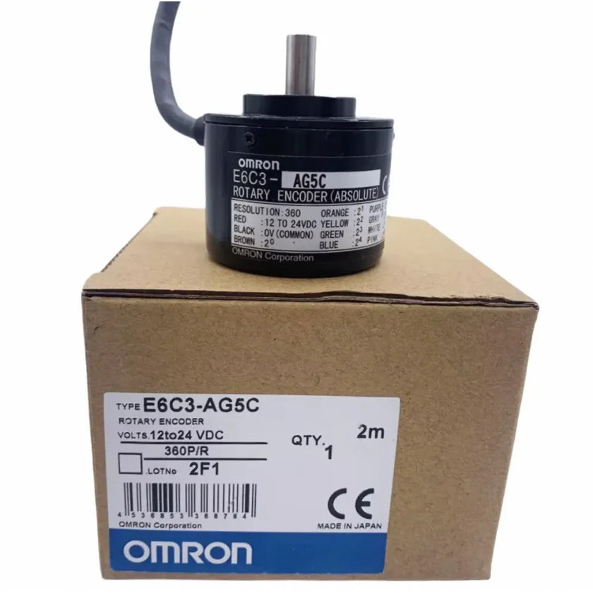 Professional คุณภาพสูงใหม่ E6C3-AG5C-360PPR Rotary Encoders Absolute สําหรับอุตสาหกรรมอัตโนมัติ