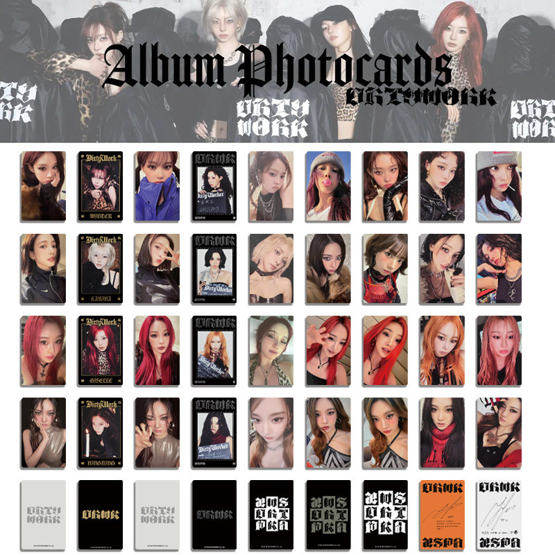 AESPA < DIRTY WORKER > การ์ดอัลบั้ม Zha การ์ดแฟลช การ์ดพิเศษ การ์ดนําโชค Ktown4u 6.15 ALK