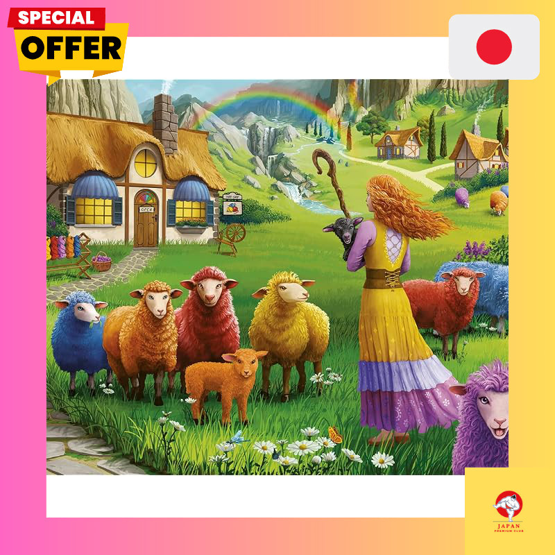 Ravensburger Puzzle Animals Happy Sheep Yarn 1000 Pieces Finished Size: 70x50cm 16949 8 [Puzzle, Gif