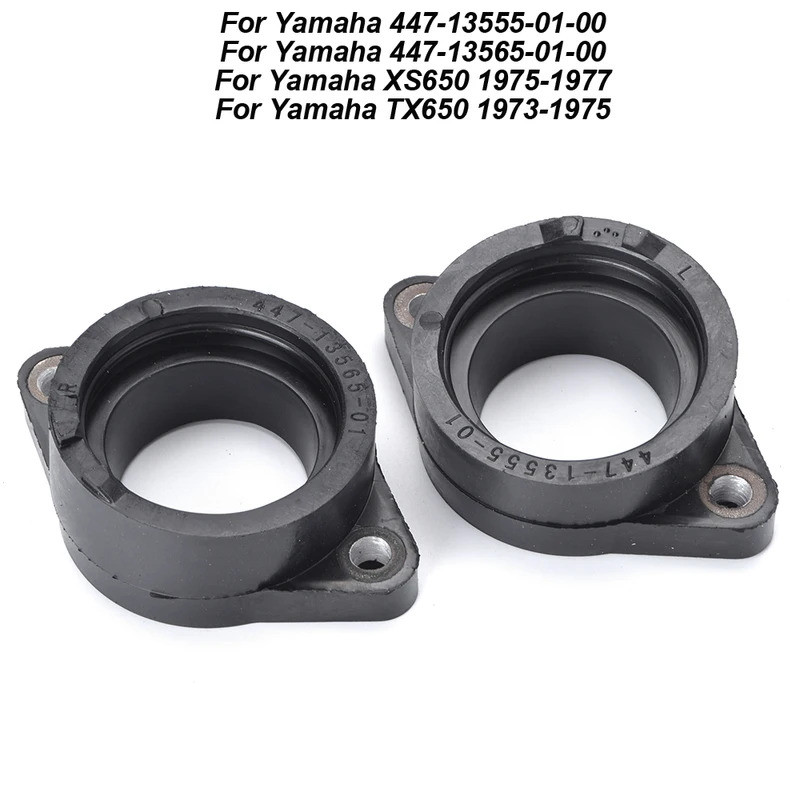 FW รถจักรยานยนต์ยางคาร์บูเรเตอร์อะแดปเตอร์ Inlet ท่อไอดีสําหรับ Yamaha XS650 XS 650 1975-1977 TX650 