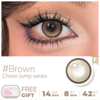 UYAAI คอนเทนท์เลนส์ Choco Jump series Brown Gray 14.5-14.2mm monthly คอนแทคเลนส์