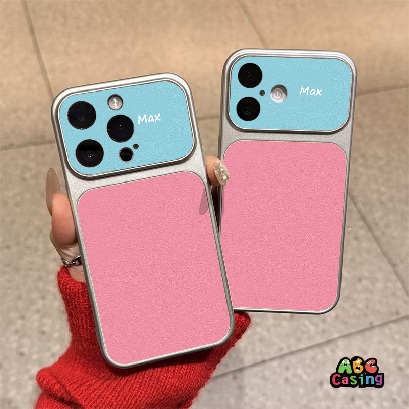 เคสโทรศัพท์แบบสองสีดีไซน์สร้างสรรค์ เคสไอโฟน17 เหมาะสำหรับ IPhone 15 11 12 17 13 14 16 Pro Max 14 15 16 Plus Air