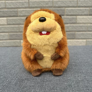 Hoppers King George Mabel Beaver ก้อนของเล่นตุ๊กตาตุ๊กตาสัตว์ภาพยนตร์ตัวอักษรตุ๊กตาเด็กของขวัญ