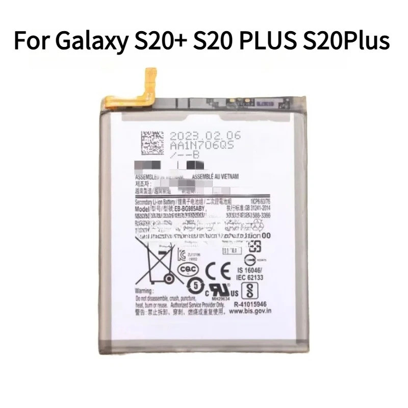 แบตเตอรี่ 4500mAh EB-BG985ABY สําหรับ Samsung Galaxy S20+ S20 PLUS S20Plus เปลี่ยนแบตเตอรี่แบตเตอรี่
