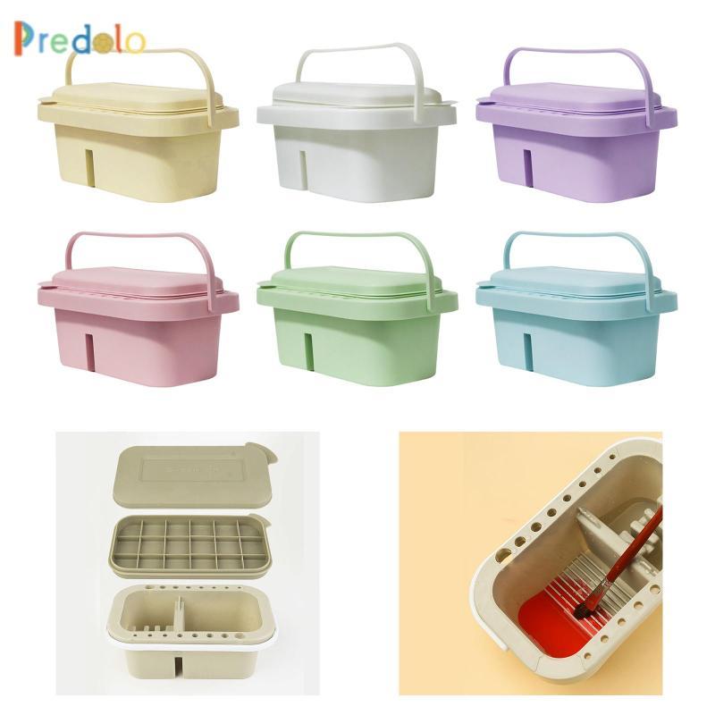 [zegpubc] Artist Brush Cleaning Container with Holder for Acrylic And Oil Painting