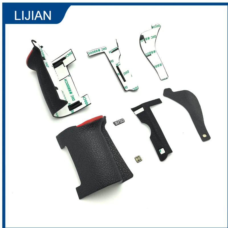 ใหม่ Original Grip Thumb ด้านข้างฝาครอบยางด้านข้างชุดสําหรับ Nikon D750 +D750 โลโก้ + FX กล้อง Part