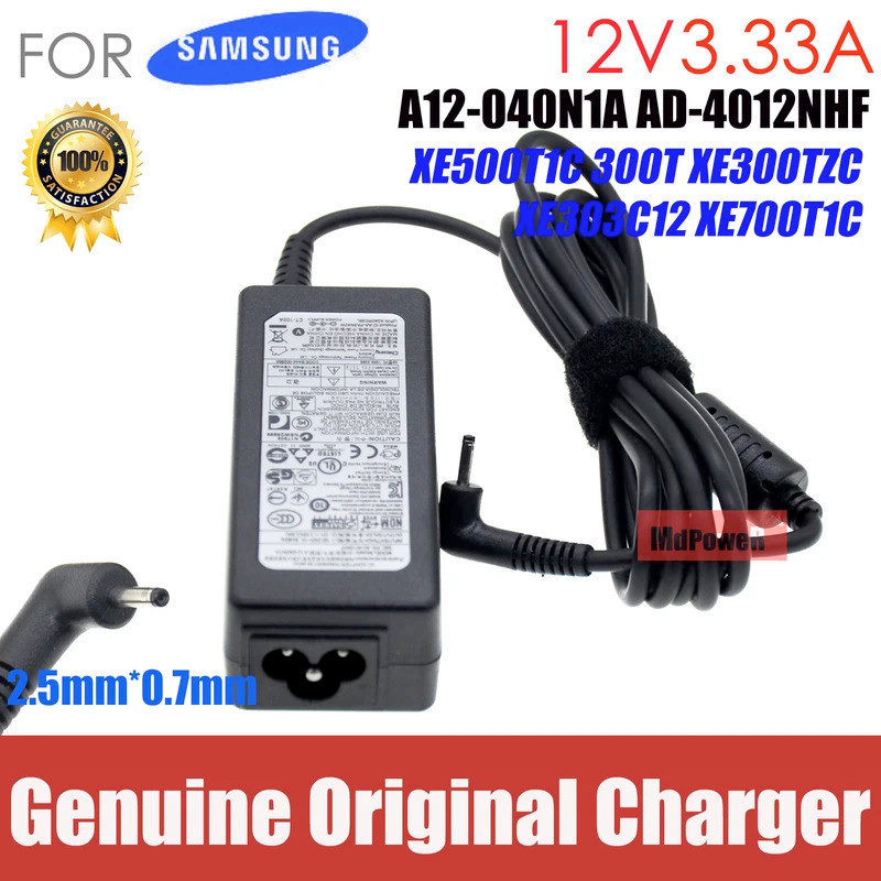 Original 12V 3.33A 40W AA-PA3N40W อะแดปเตอร์ Ac สําหรับ Samsung AD-4012NHF ADP-40MH XE500T1C 300T XE