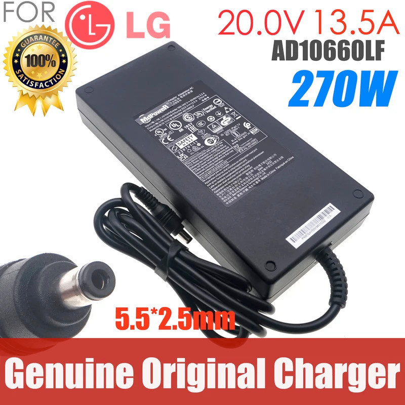 Original 20V 13.5A 270W 5.5 มม.* 2.5 มม.อะแดปเตอร์ AC AD10660LF สําหรับ LG 45GS95QE 45GS96Q Ultragea
