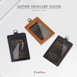 ป้ายใส่บัตรพนักงาน หนังแท้ รุ่น Leather NeckcardHolder - Craftor
