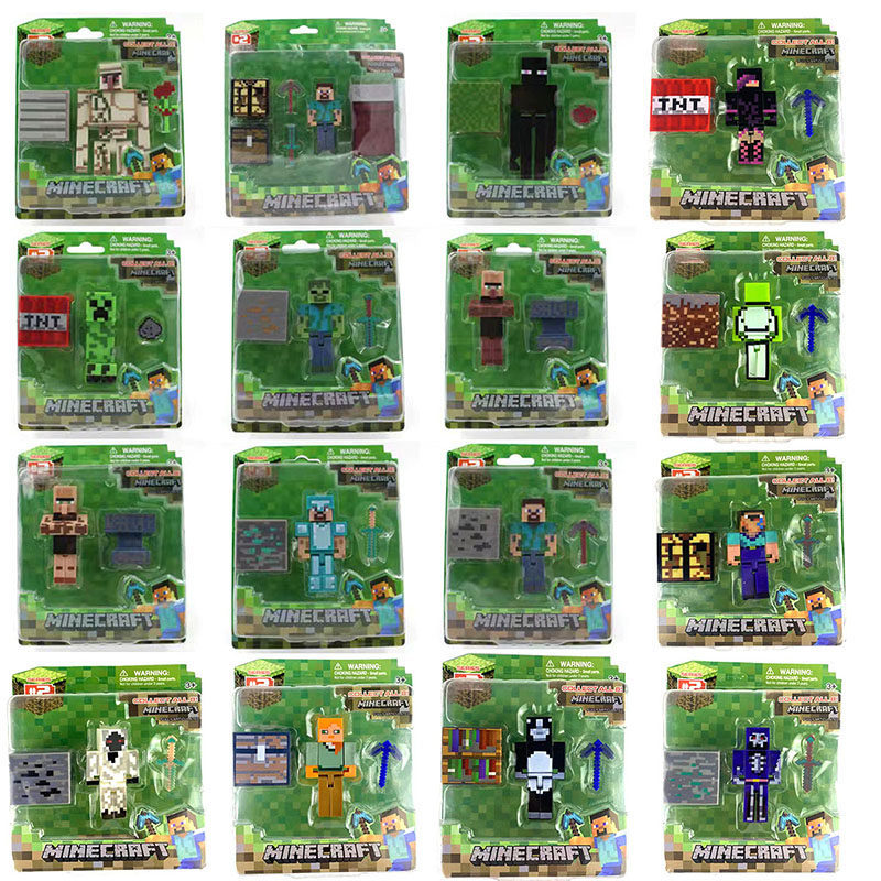 minecraft toy เลโก้ minecraft รูป Minecraft Steve Creeper ของเล่น