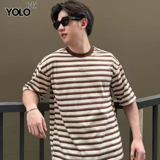 YOLO เสื้อยืด OVERSIZE เสื้อยืดโอเวอร์ไซส์ เสื้อคอตตอน คอกลม Y2660