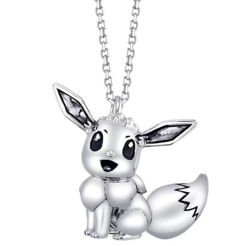 Pokemon Pokémon Pikachu Eevee จี้ประณีตสร้อยคอแฟชั่นน่ารัก Pokémon สร้อยคอเครื่องประดับ [6.21 alt]