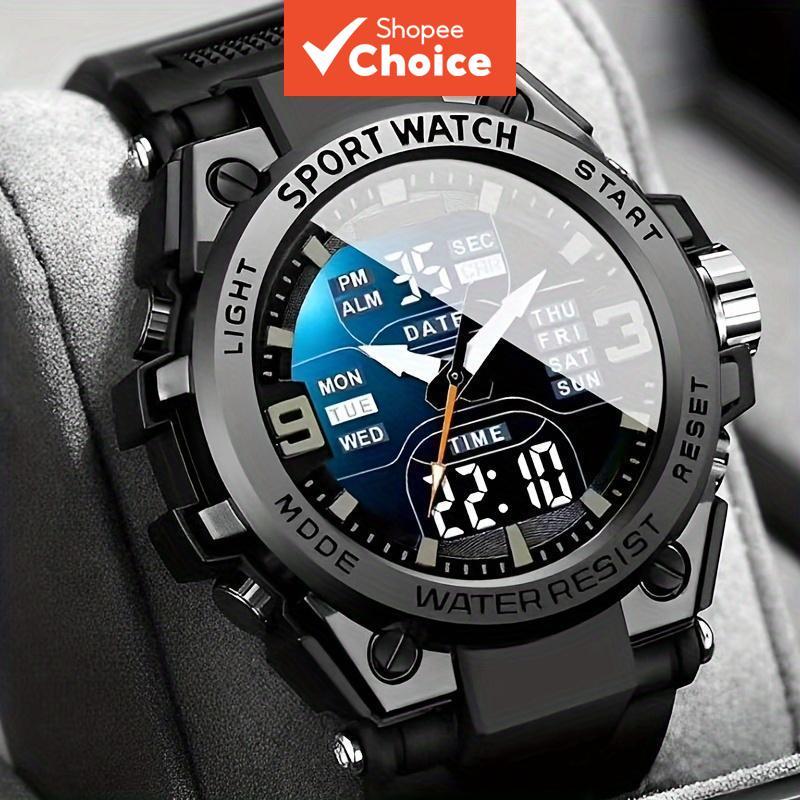 Spring Outdoor Multi-Sport Chronograph Quartz Watch Alarm Luminous Date Men
