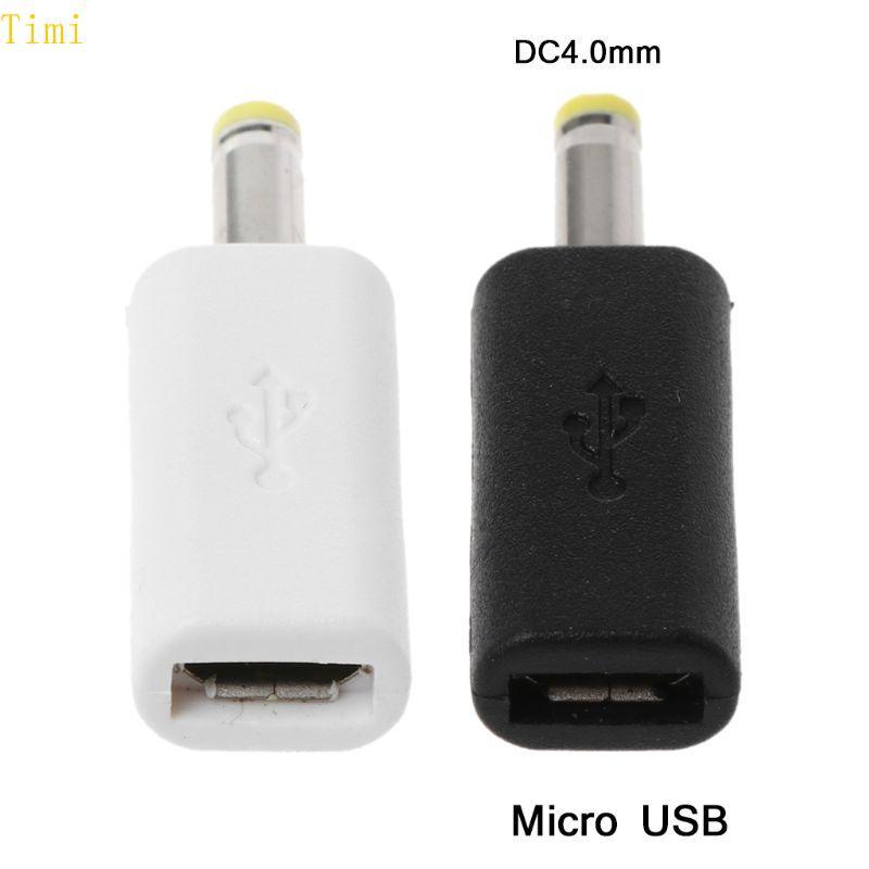 Timi แล็ปท็อปขั้วต่อสายไฟ Micro USB สําหรับ DC 4 0x1 7 มม. ปลั๊กอะแดปเตอร์ไฟสําหรับ Comp