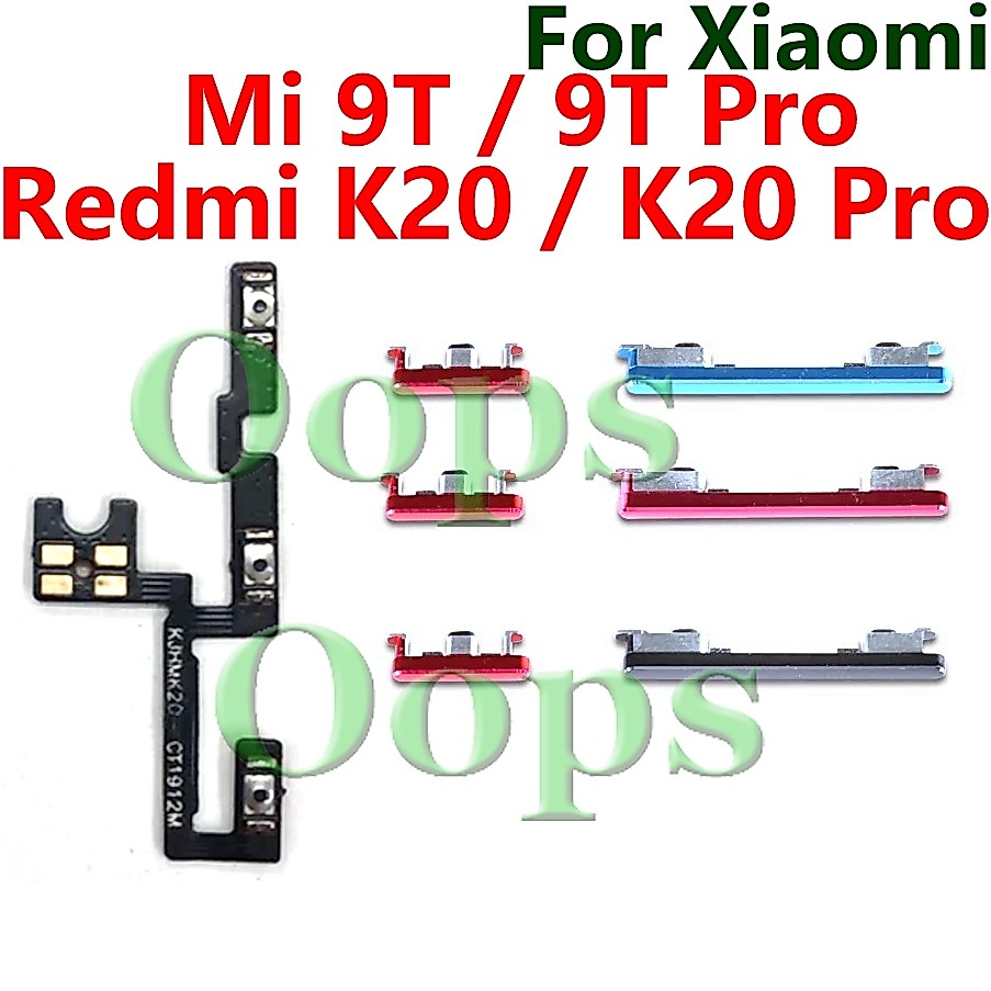 Power Volume Flex สําหรับ xiaomi Mi 9T Pro redmi K20 Pro ON OFF ปุ่มสวิทช์ปุ่มด้านข้างสายริบบิ้น