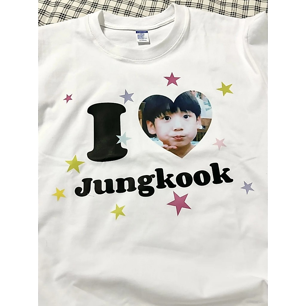 💕🧏🏻‍♂️ เสื้อยืด Jungkook Kpop  เครื่องแต่งกายรอบดาว S-5XL