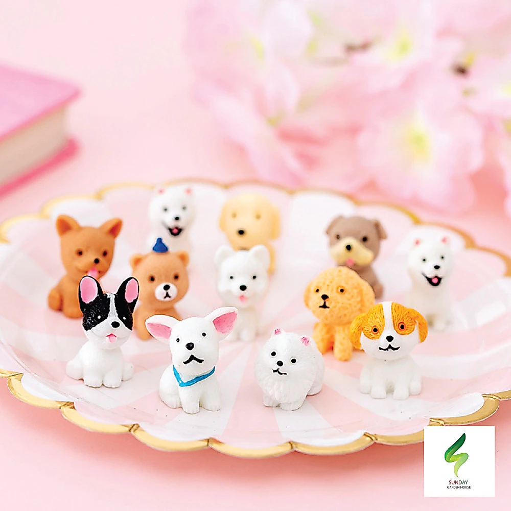 ตุ๊กตาน้องหมาจิ๋ว มีราคาส่ง* สำหรับตกแต้งบ้าน ตุ๊กตา ตกแต่งหน้าเค้ก ตุ๊กตาสุนัข ลูกสุนัข ของจิ๋ว ประดับ ตุ๊กตาจิ๋ว โมเดล